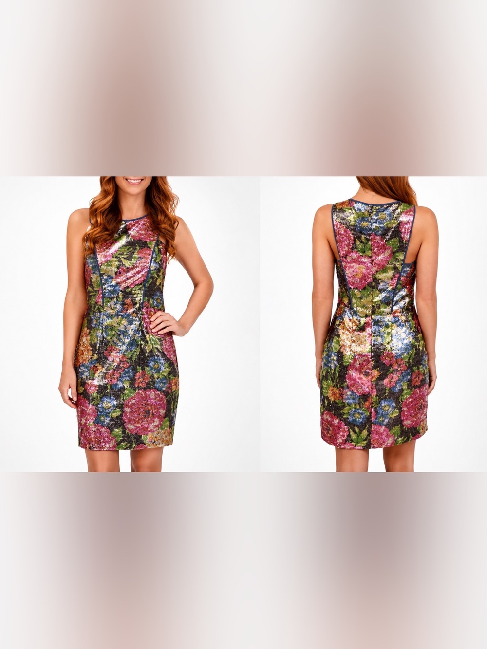 NWT Jessica Simpson Floral Sequin Dress